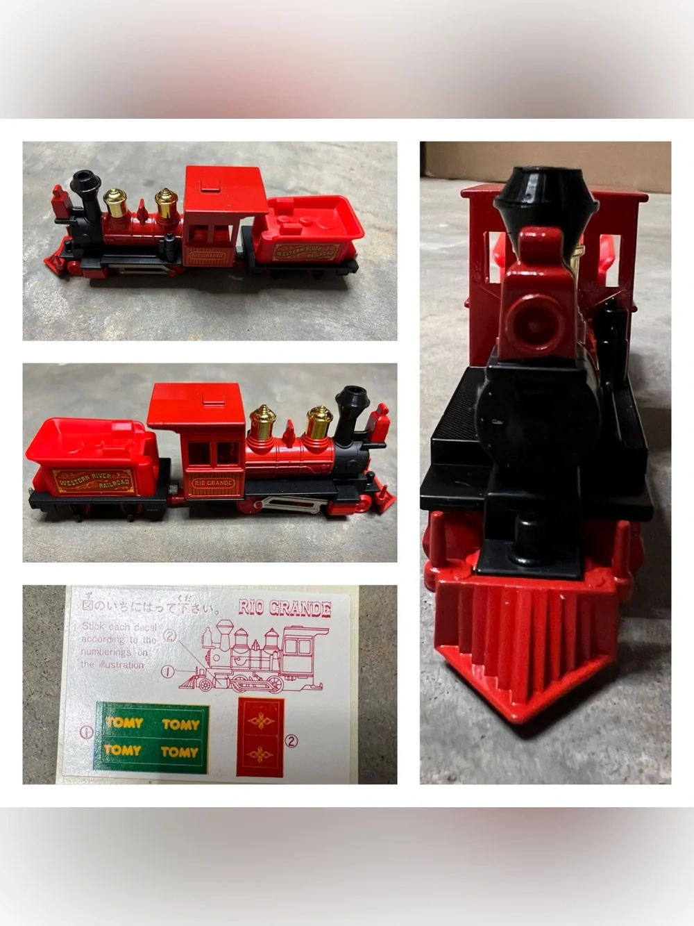 Vintage Collectible Tokyo Disneyland Western River Railroad Diecast Train Set
